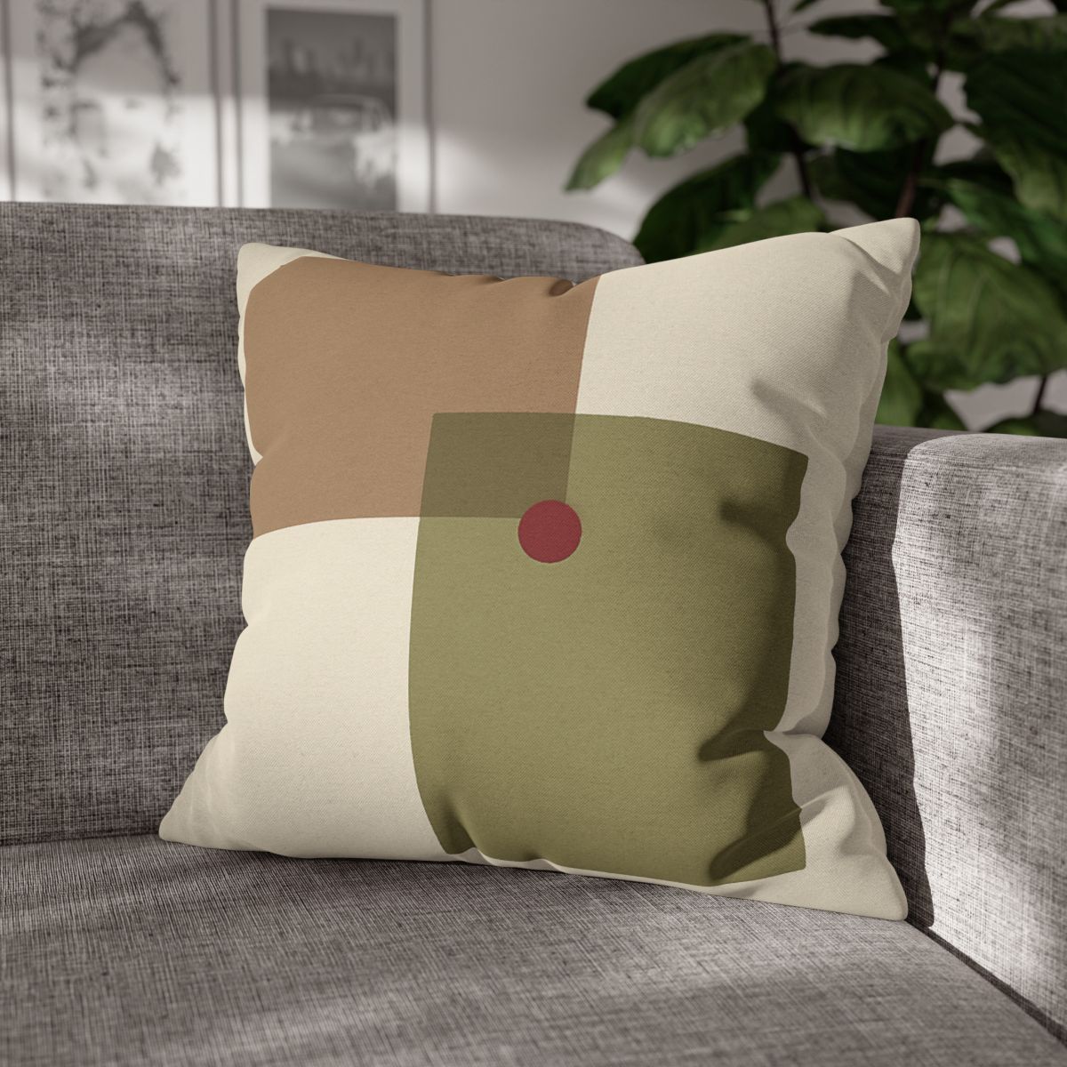 Offset Duo And Quiet Dot soft cotton pillow cases