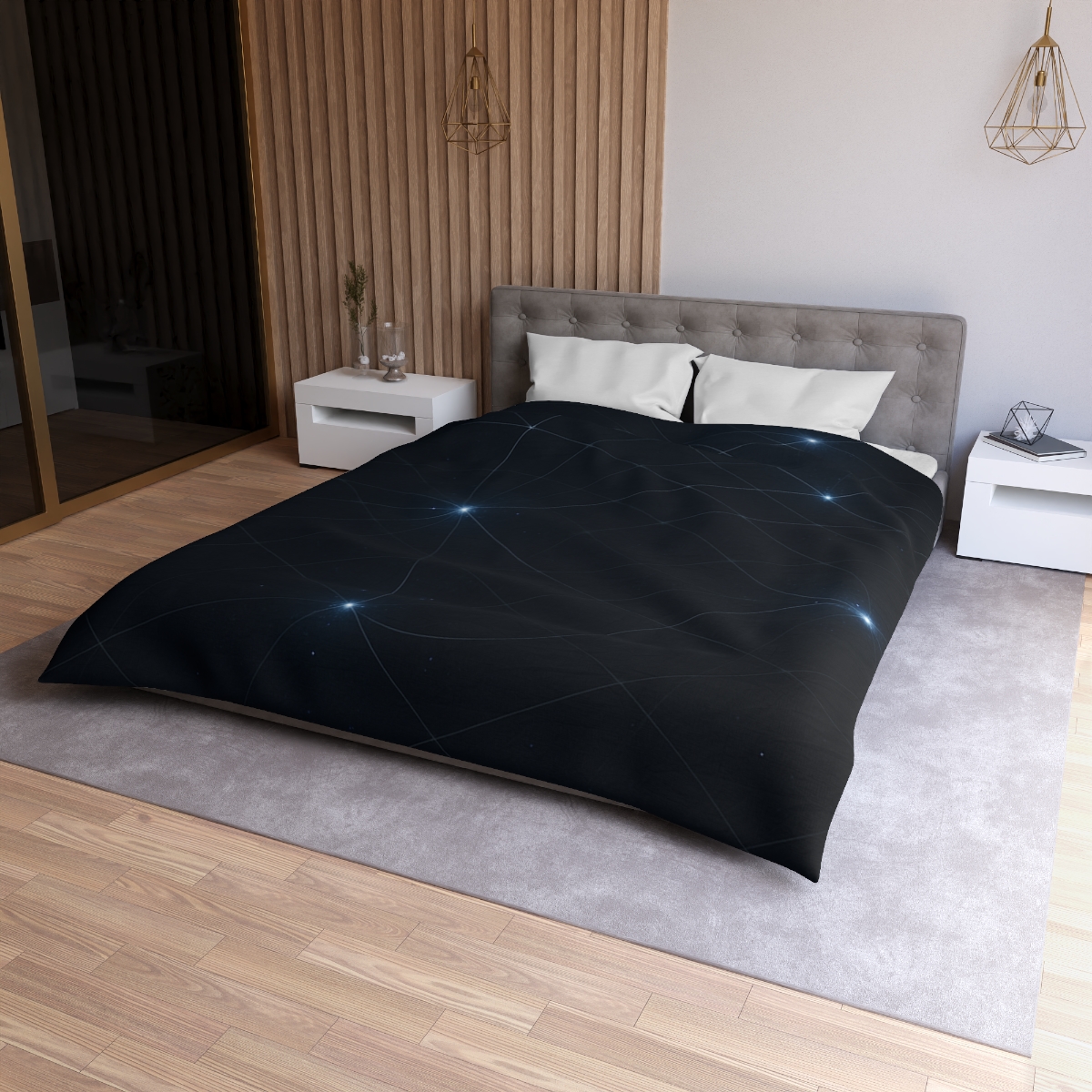 Gravitational Echo Lattice unique patterned duvets