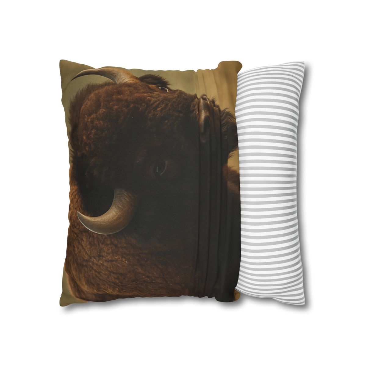 Thunder Stillness American Bison soft cotton pillow cases