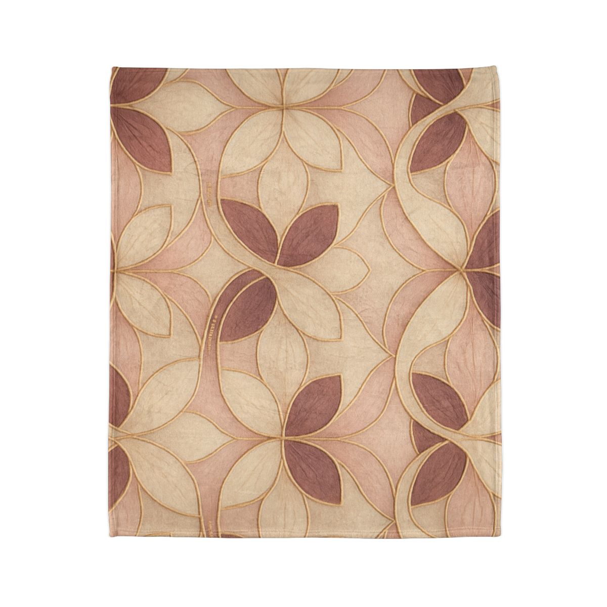 Petal Ribbon Mosaic soft fleece blankets