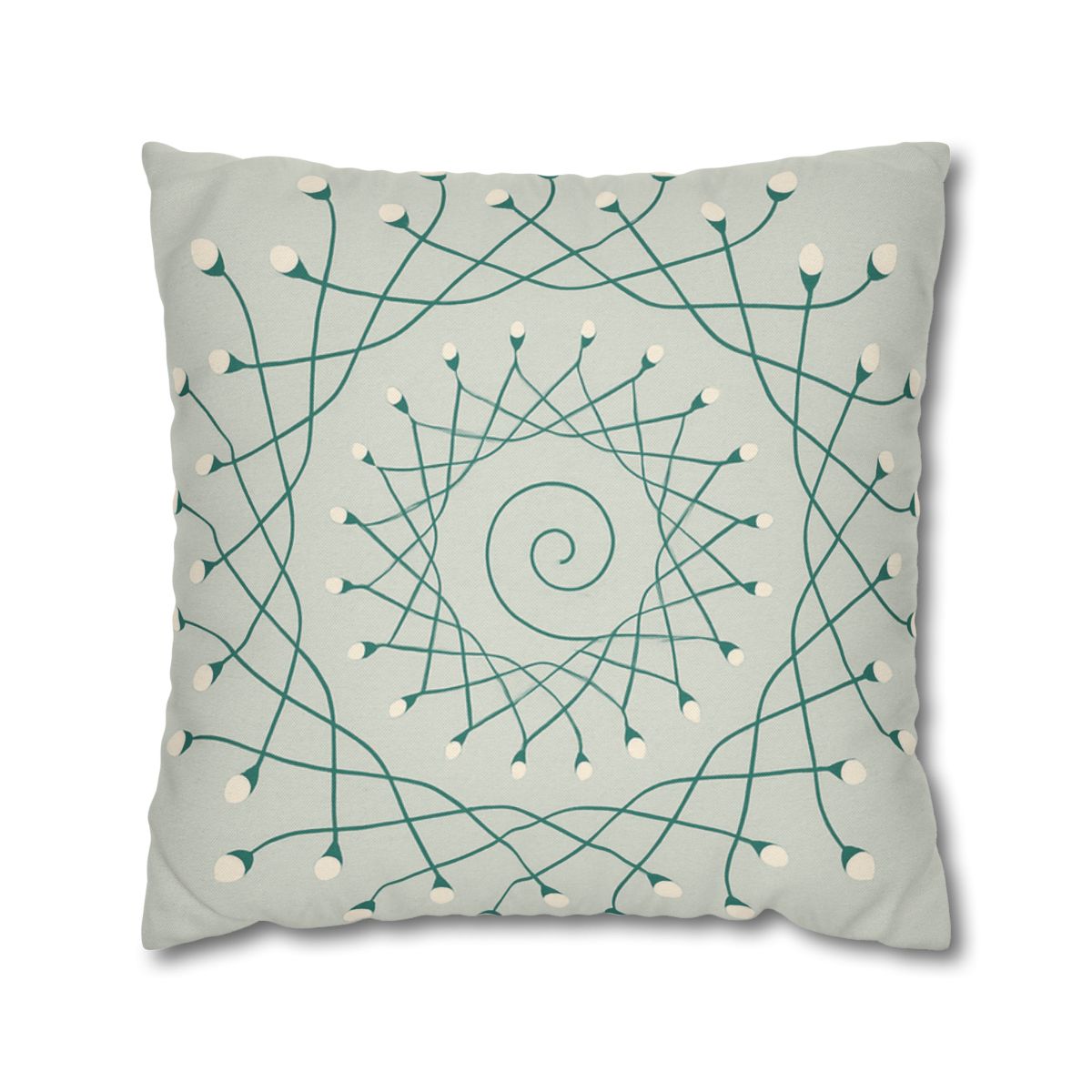 Spiral Sprout Lattice custom pillow cases