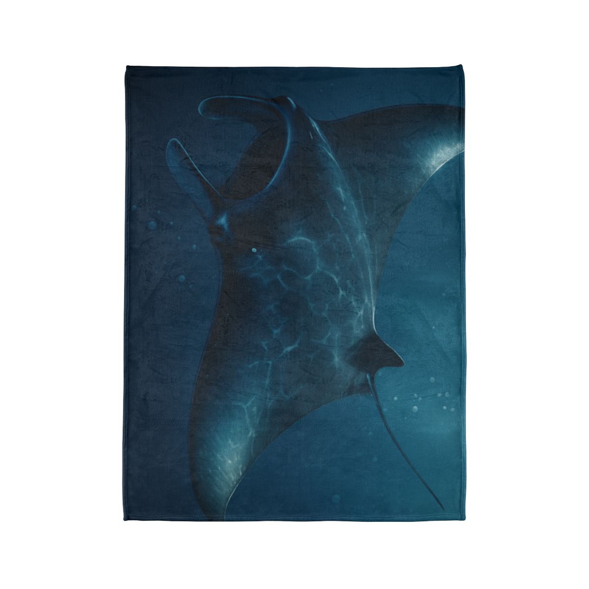 Starlit Surge Manta Ray stylish throw blankets