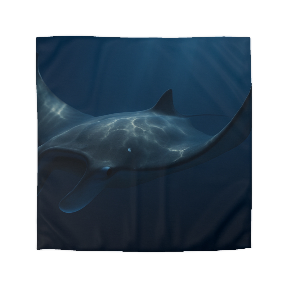 Moonlit Glide Manta Ray custom duvets