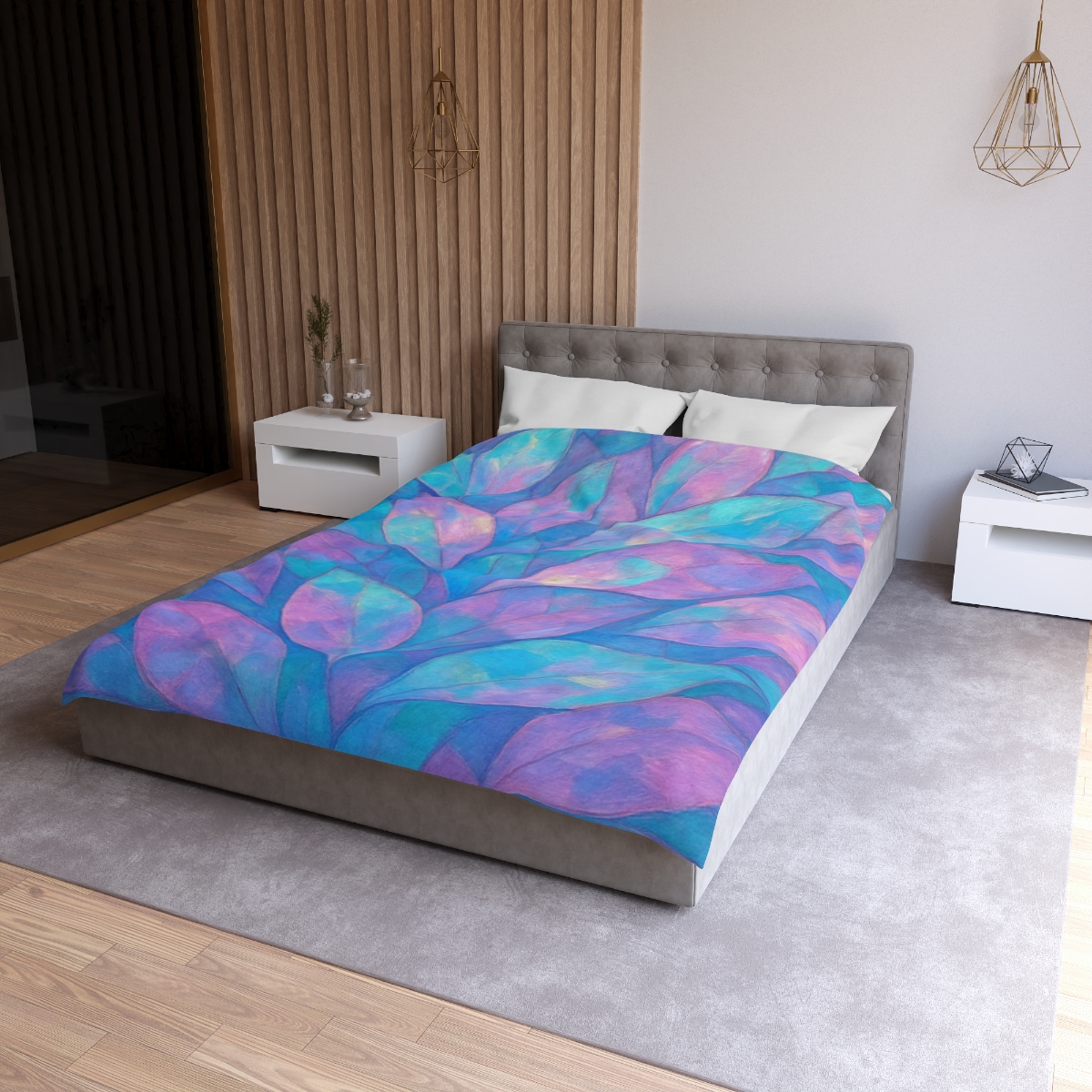 Petal Mosaic Aurora warm winter duvets