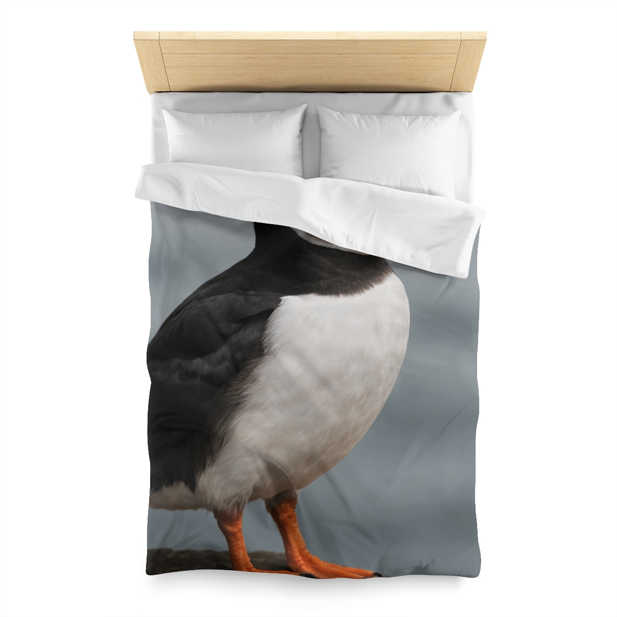 Glasswater Glide Atlantic Puffin soft comforter duvets