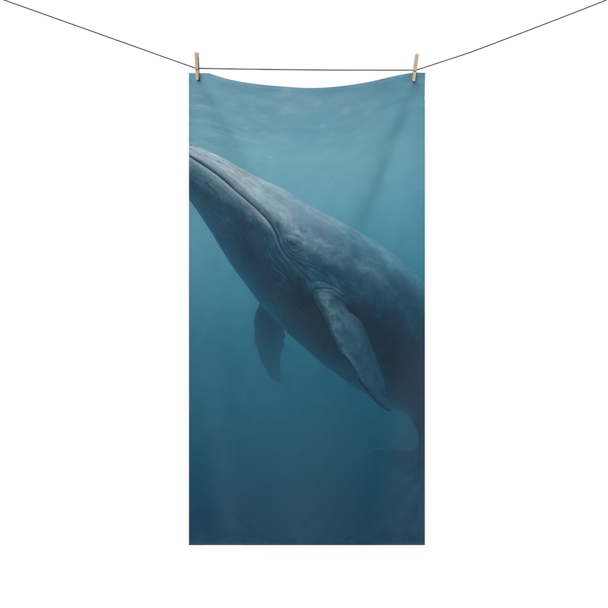 Abyssal Song Blue Whale comfortable face towels