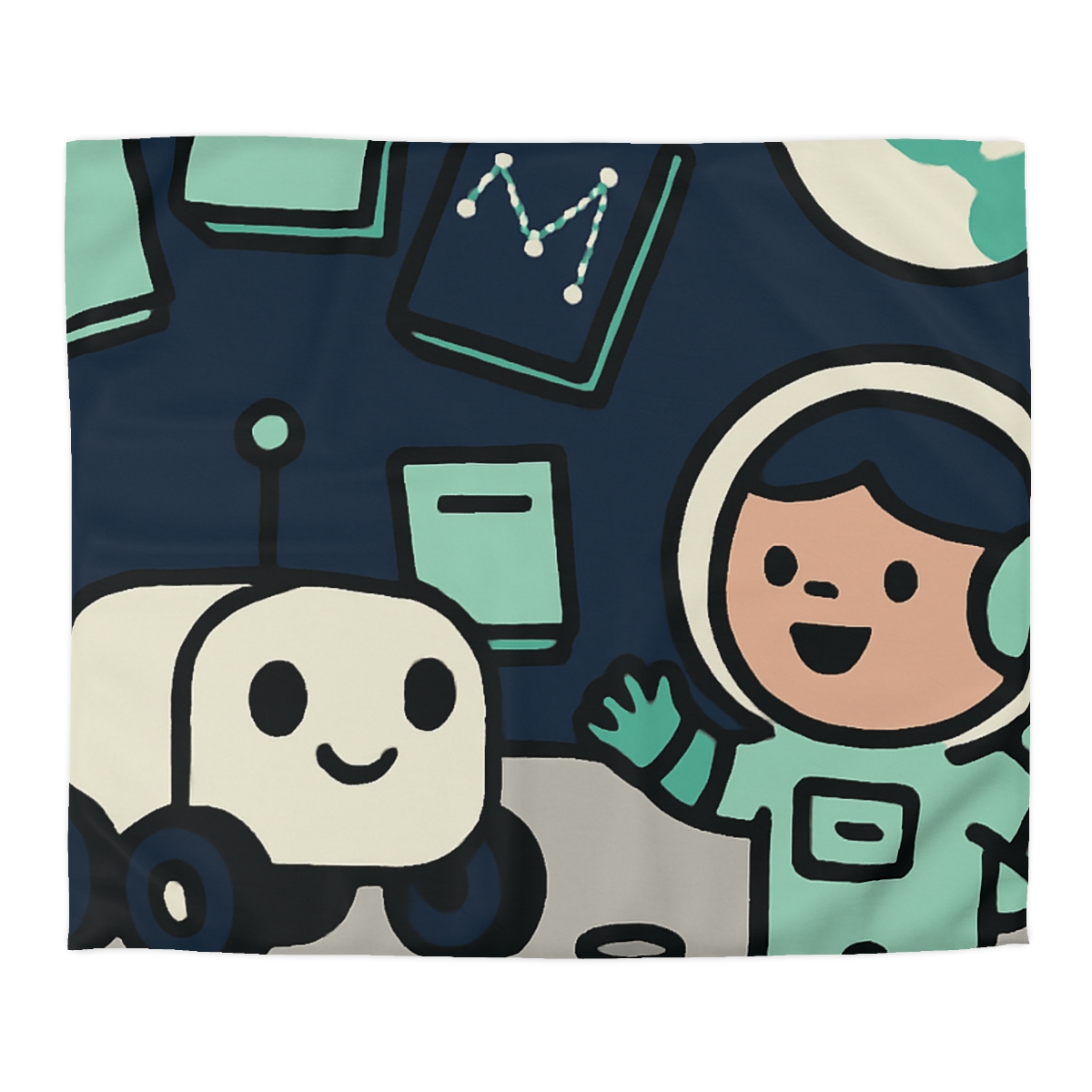 The Moonlit Library Rover warm winter duvets