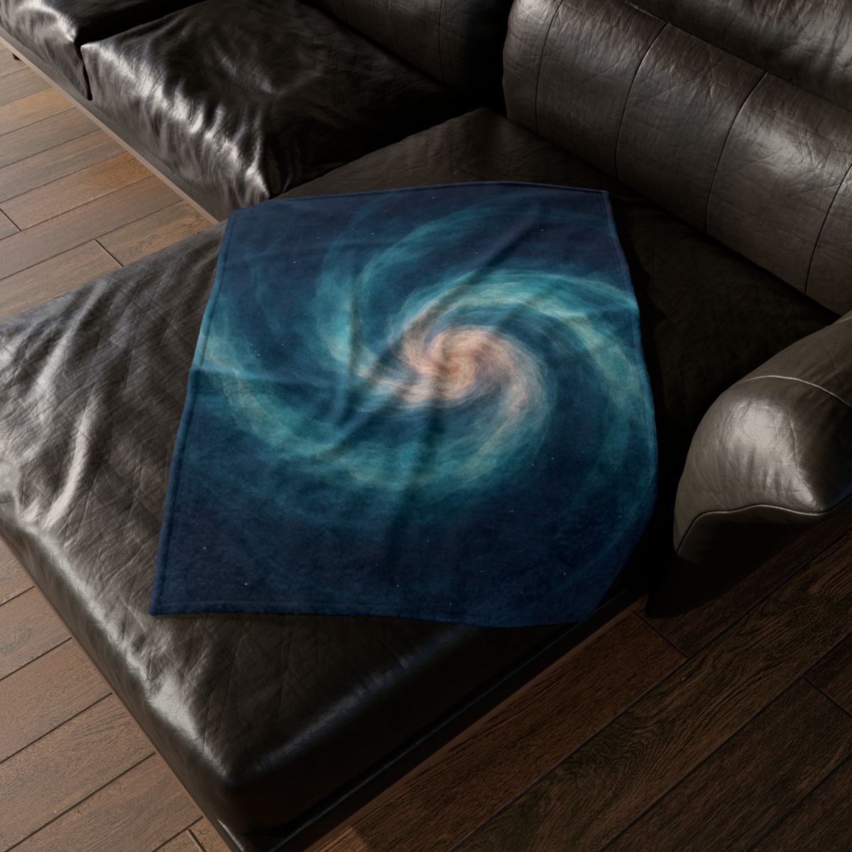 Nebula Silk Spiral soft fleece blankets
