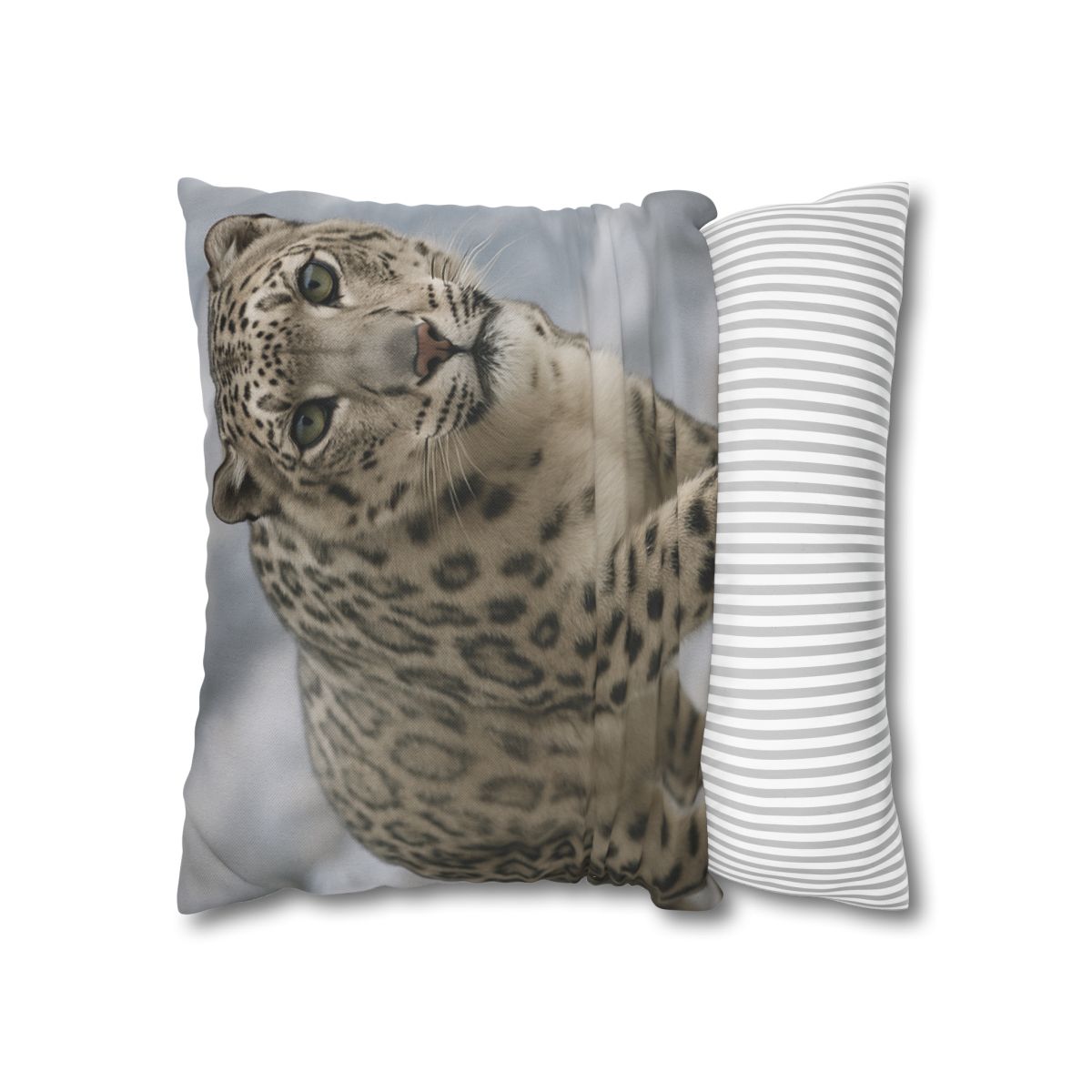 Snow Leopard Silent Ascent personalized pillow covers