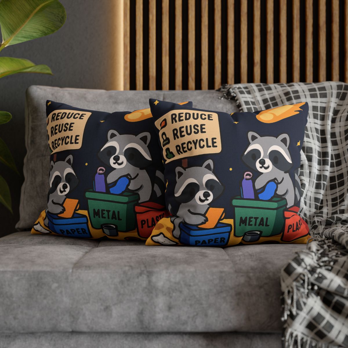 Comet Tail Recycling Rangers trendy patterned pillow cases