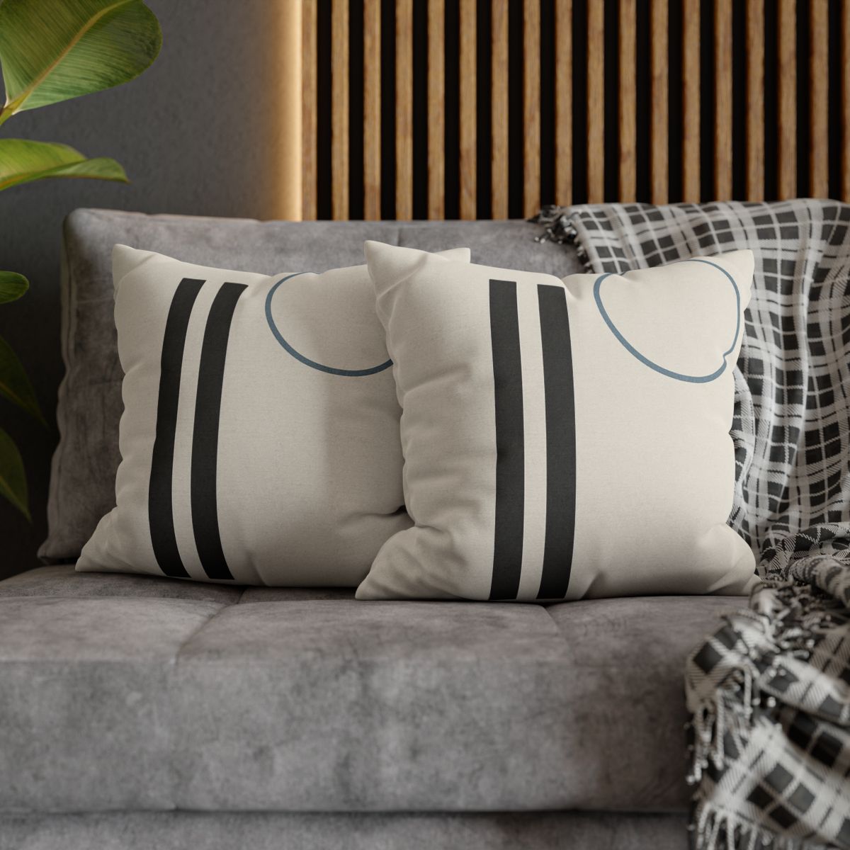 Split Column And Floating Ring designer print pillow cases