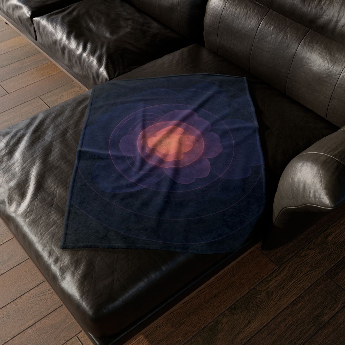 Petal Halo Interference decorative home blankets
