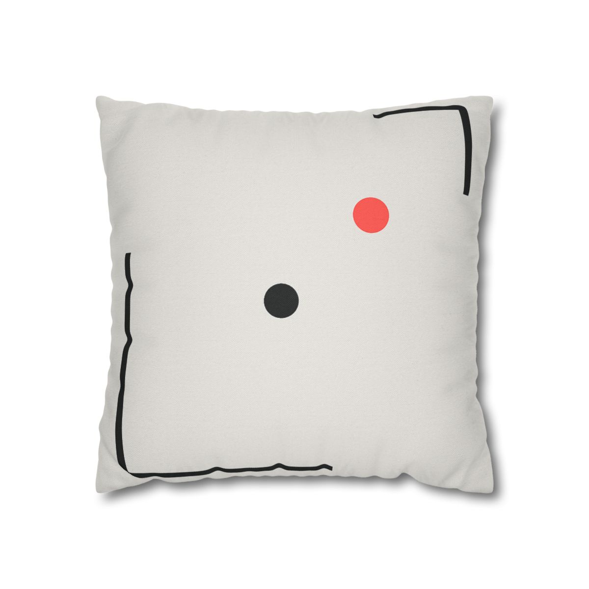 Nested Corner Frames With Two Dots trendy patterned pillow cases