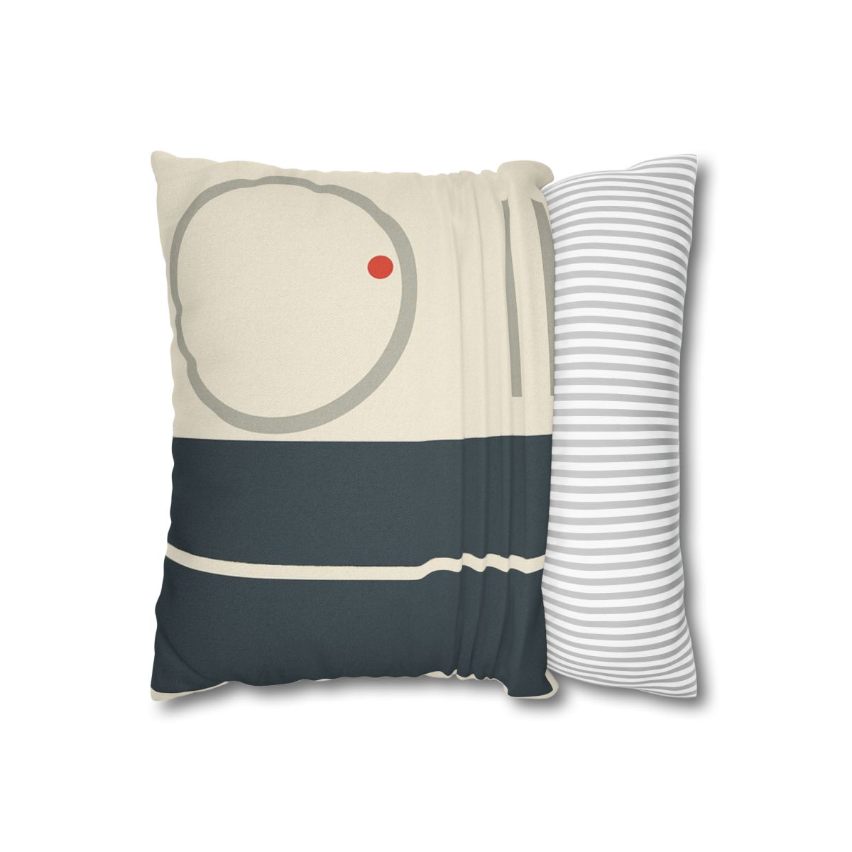 Split Rectangle With Floating Ring stylish decorative pillowcases