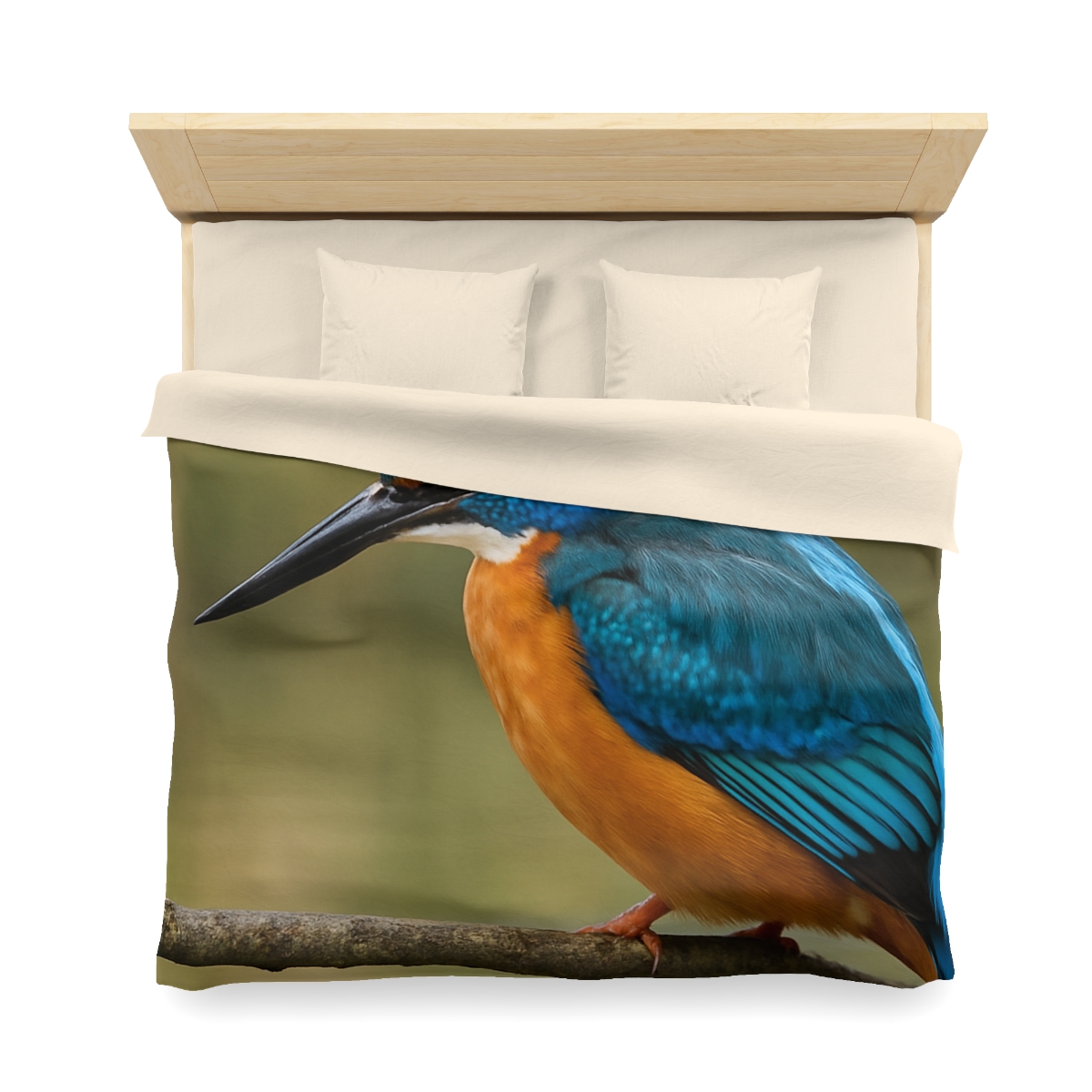 Crystal Dive Common Kingfisher unique patterned duvets