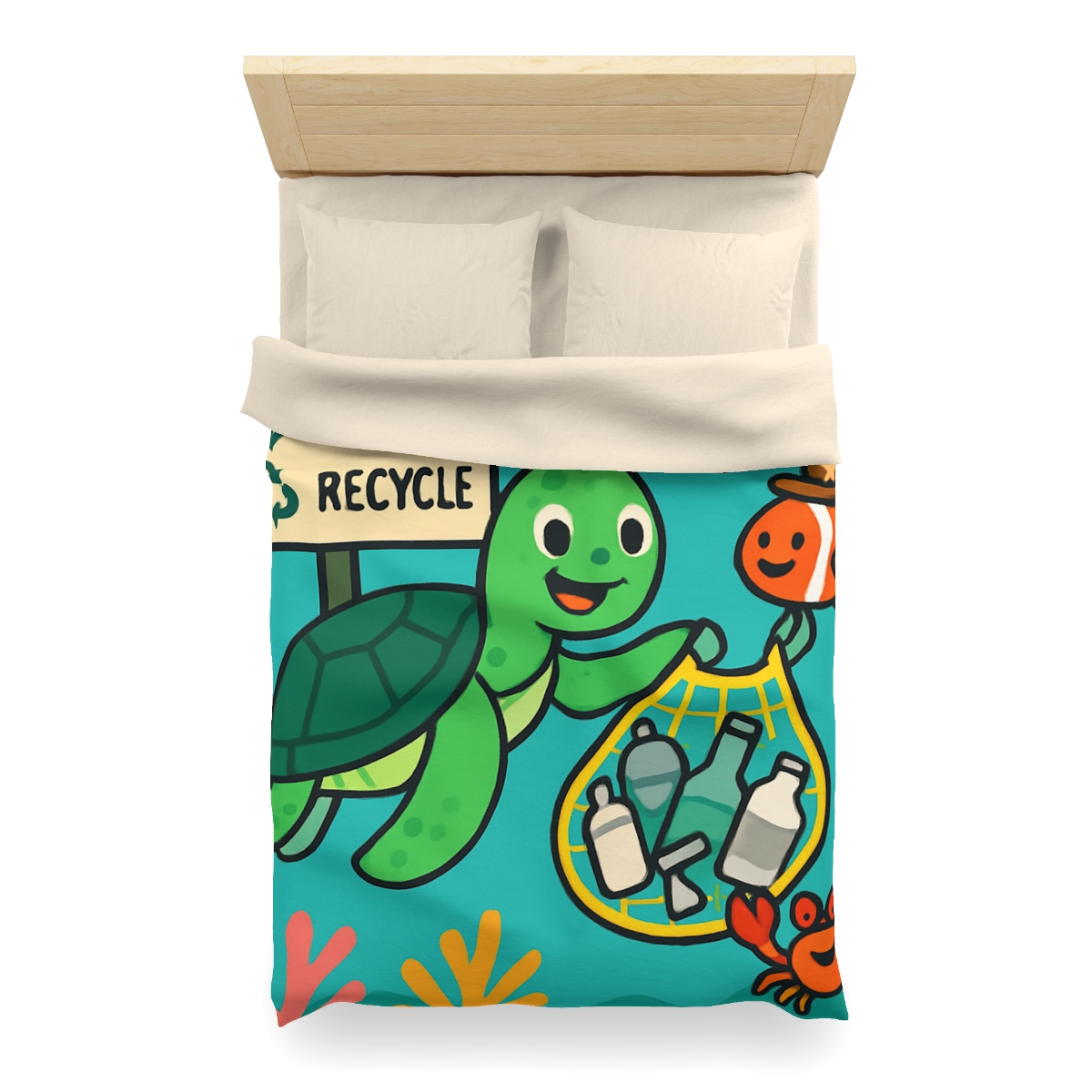 Coral Reef Recycling Rangers custom duvets