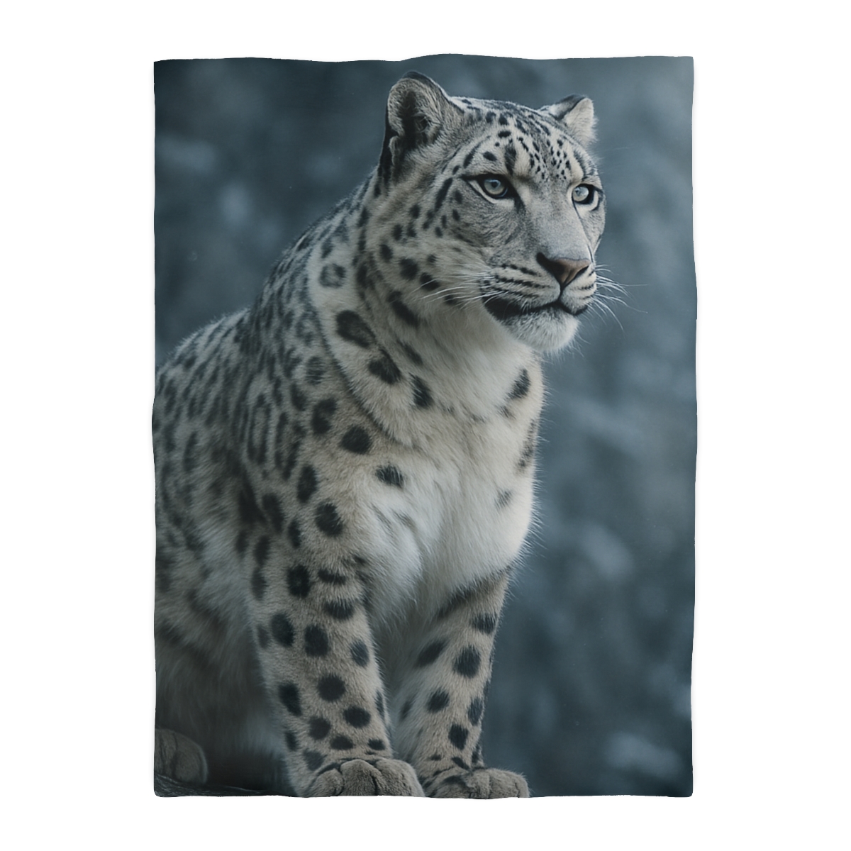 Crest Of Silence Snow Leopard custom duvets