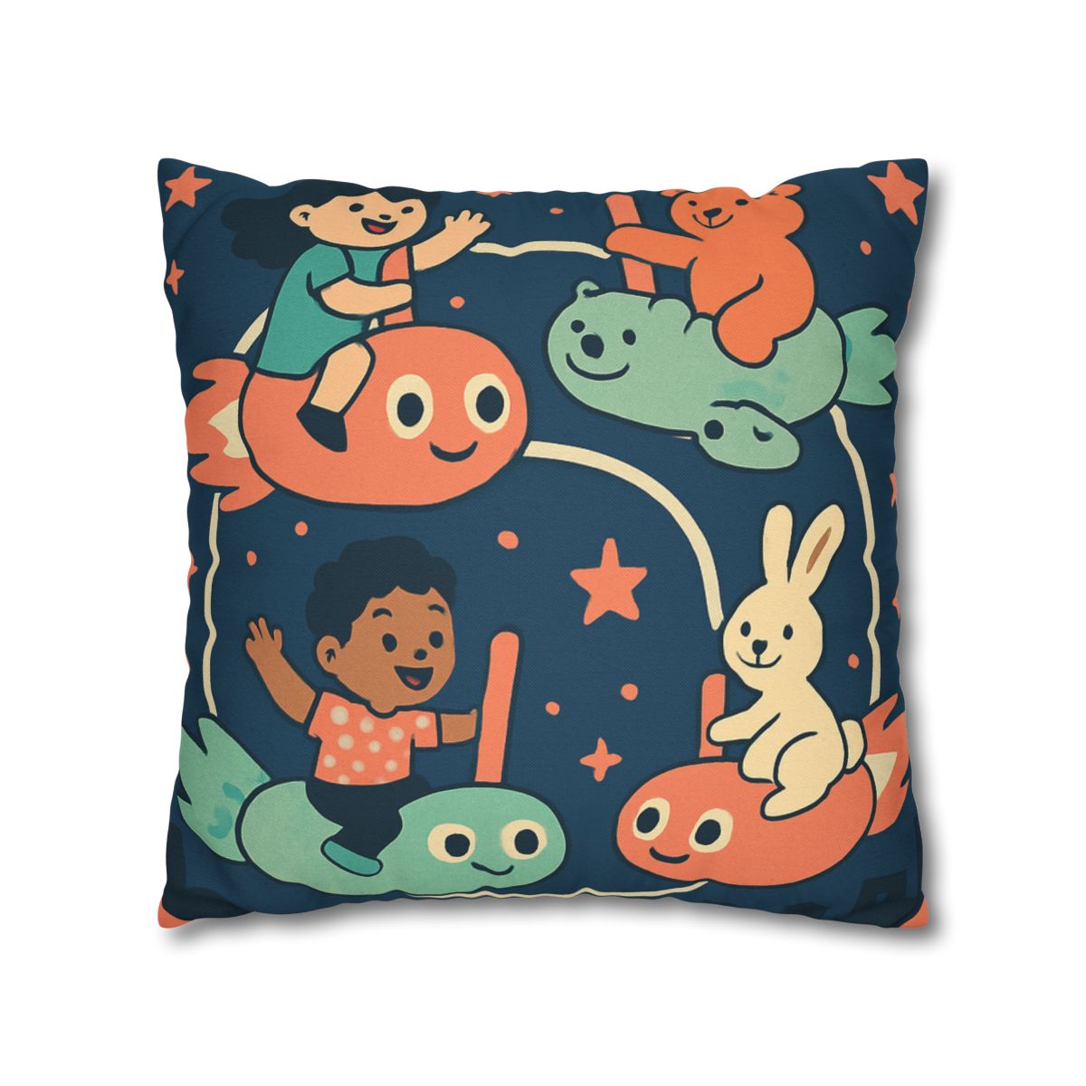 Comet Carousel Park designer print pillow cases