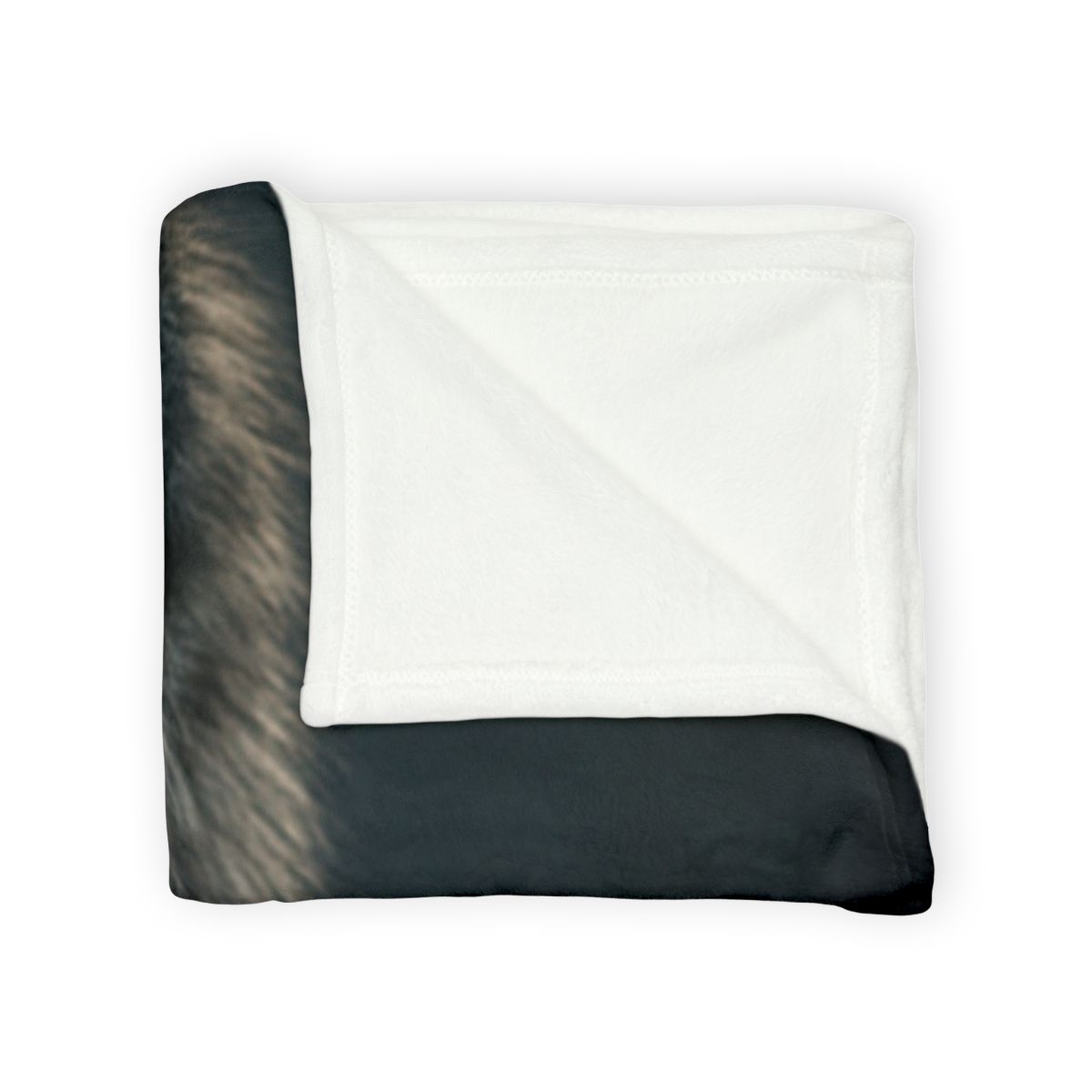 Moonlit Sentinel Gray Wolf soft fleece blankets