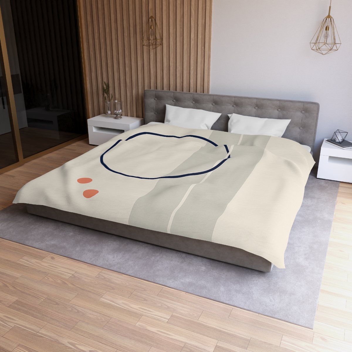 Quiet Orbit With Split Panel stylish duvet covers