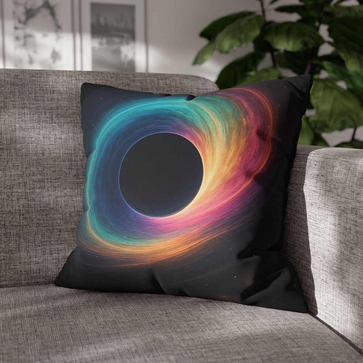 Prismatic Singularity Bloom personalized pillow covers