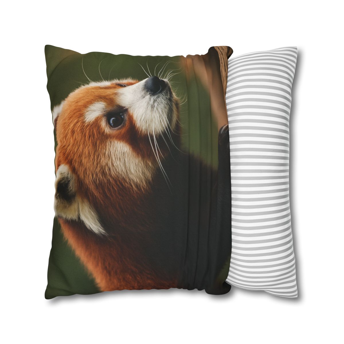 Bamboo Climber Red Panda trendy patterned pillow cases
