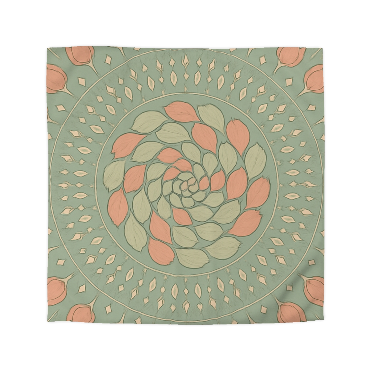 Bud Spiral Mandala trendy bedroom duvets