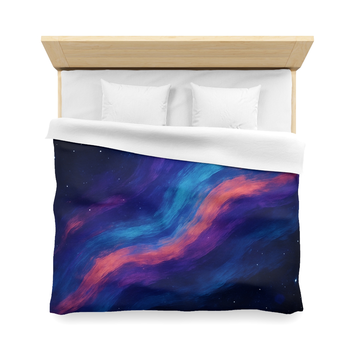 Prismatic Ion Tide designer printed duvets