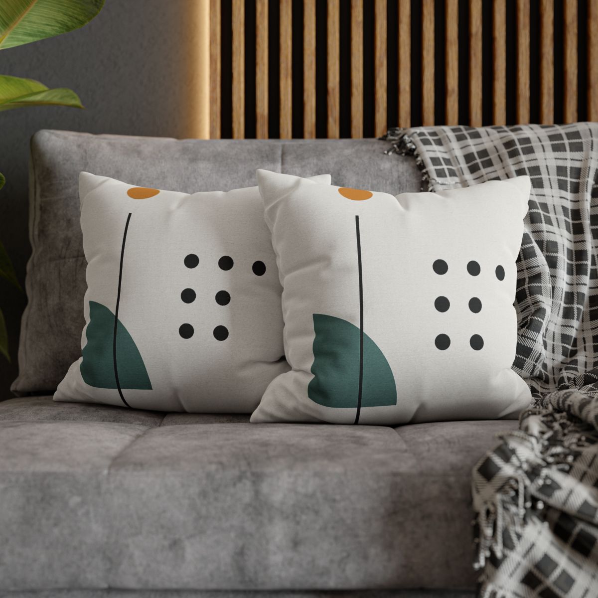 Sparse Meridian With Broken Grid trendy patterned pillow cases