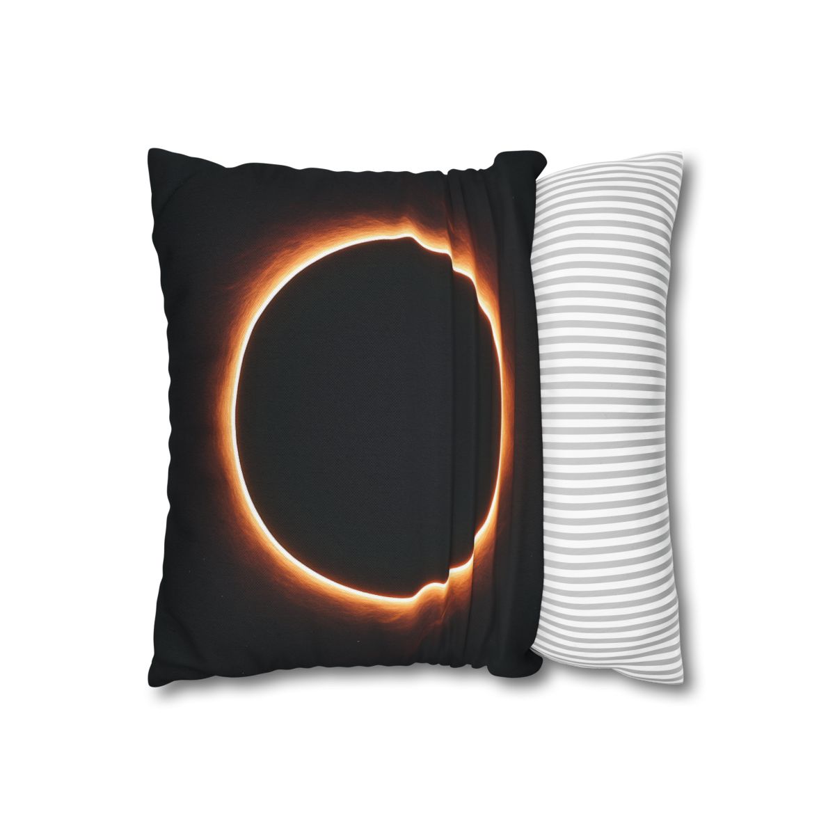 Dark Horizon Singularity Glow personalized pillow covers