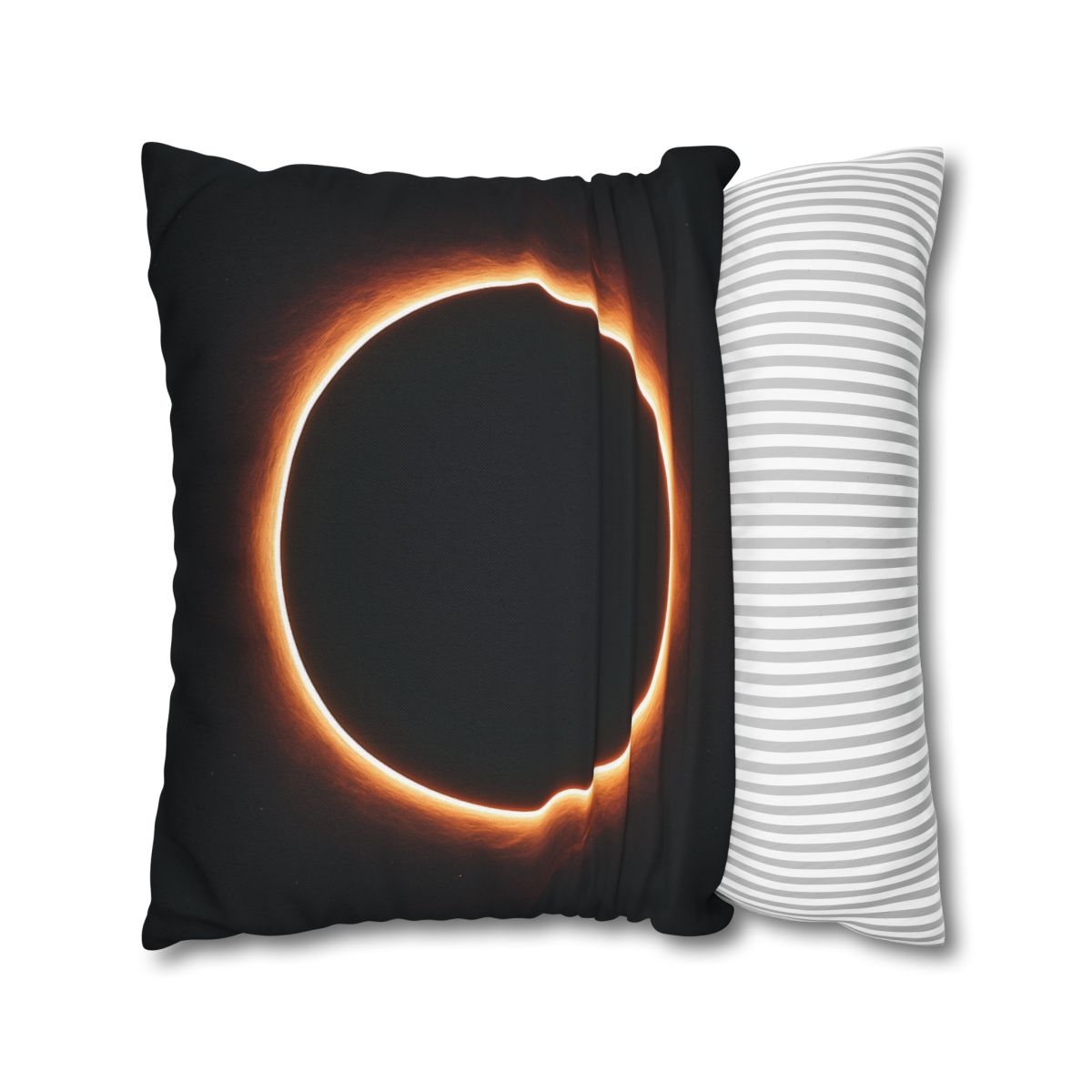 Dark Horizon Singularity Glow personalized pillow covers
