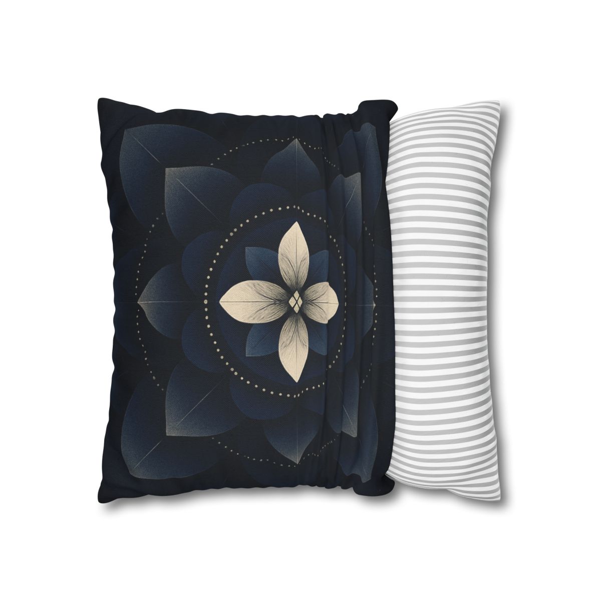 Petal Eclipse Mandala designer print pillow cases