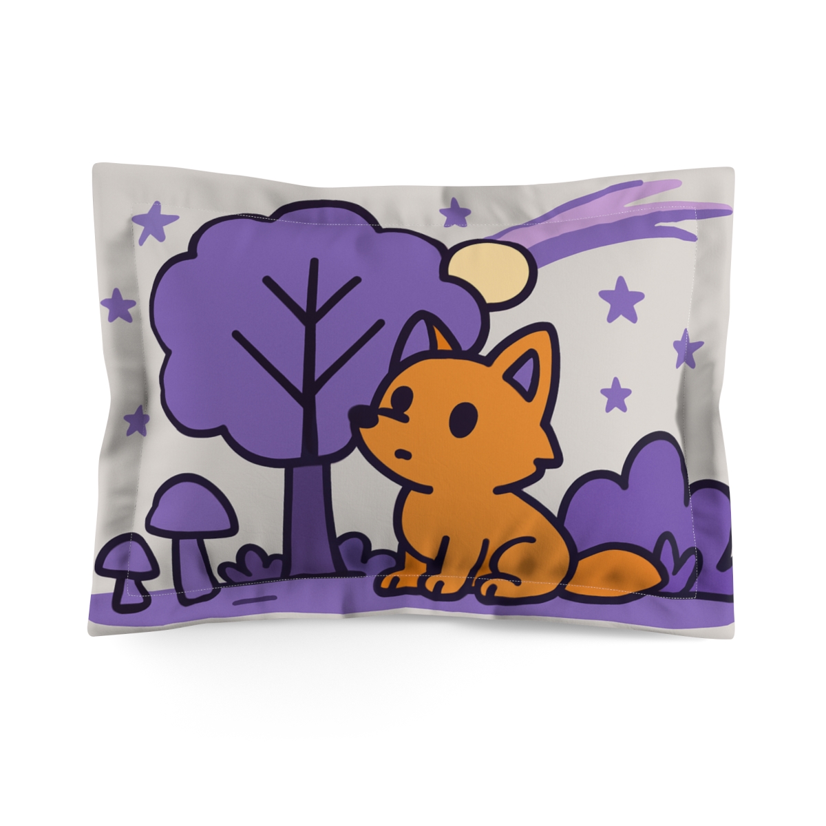 Starlight Forest Fox personalized decorative pillows