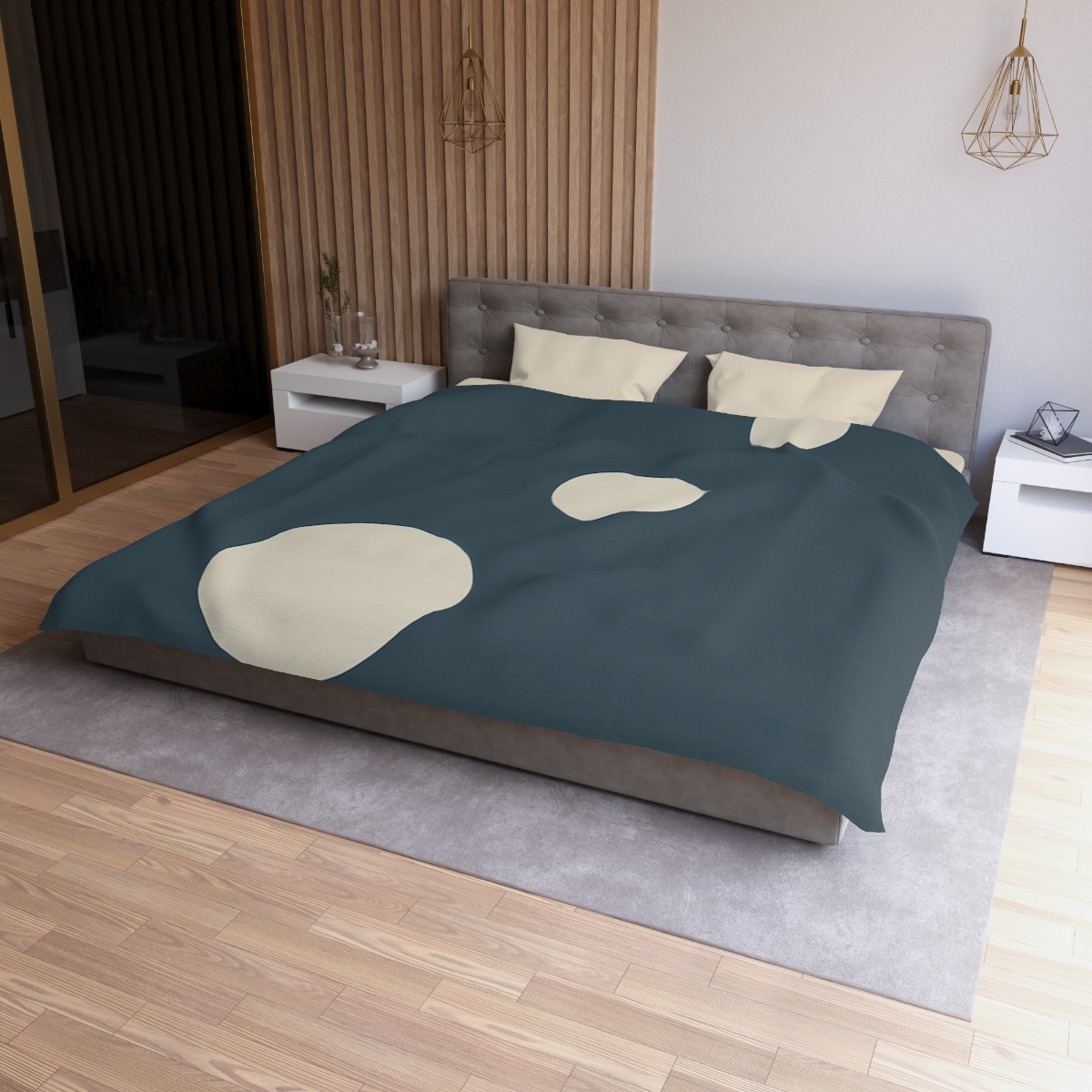 Trio Of Staggered Circles stylish duvet covers