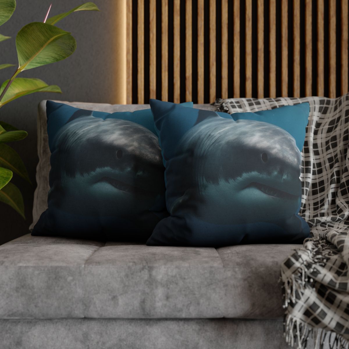 Silent Hunter Great White Shark comfortable bedding pillow covers