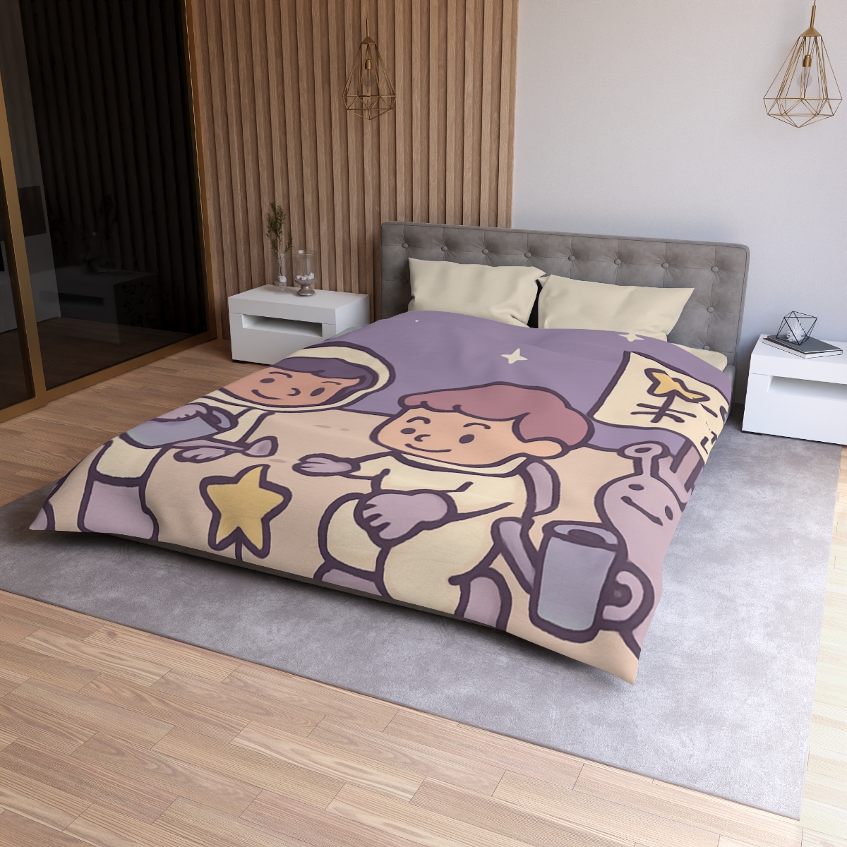 Moon Gardeners Planting Stardust Seeds custom duvets