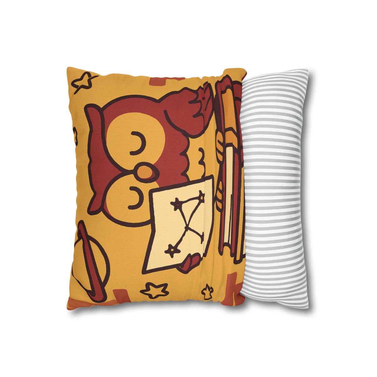 Cosmic Owl Library trendy patterned pillow cases