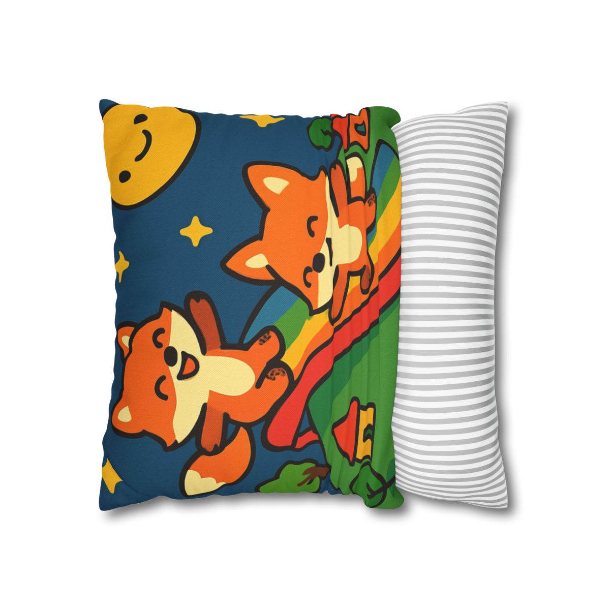 Planet Playground Of The Friendly Foxes trendy patterned pillow cases