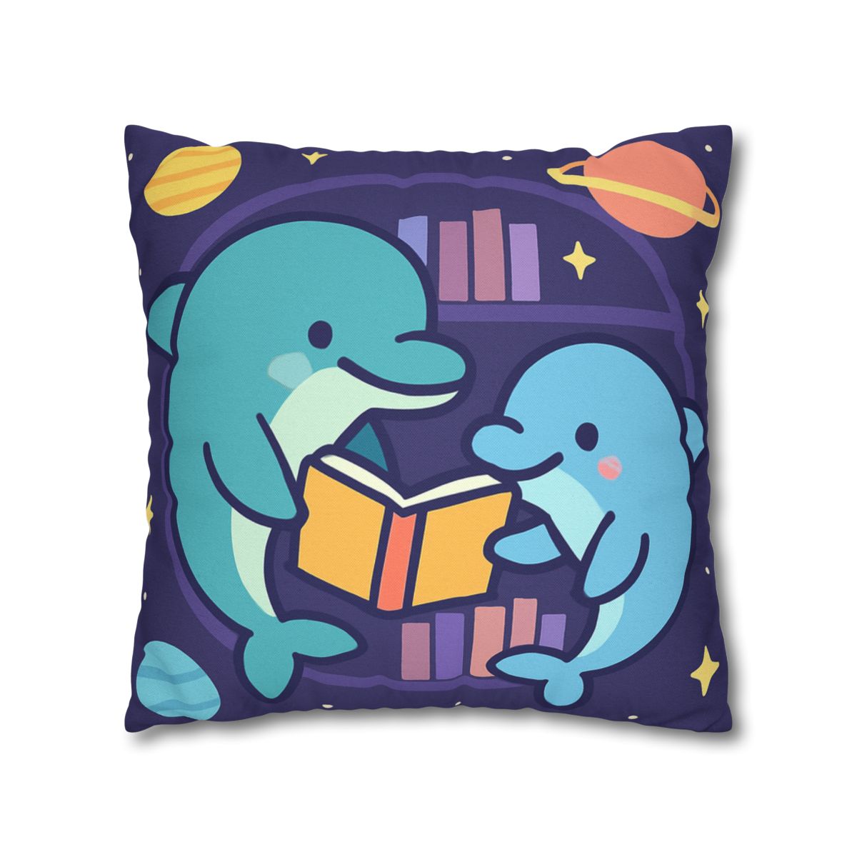 Nebula Library Dolphins comfortable bedding pillow covers