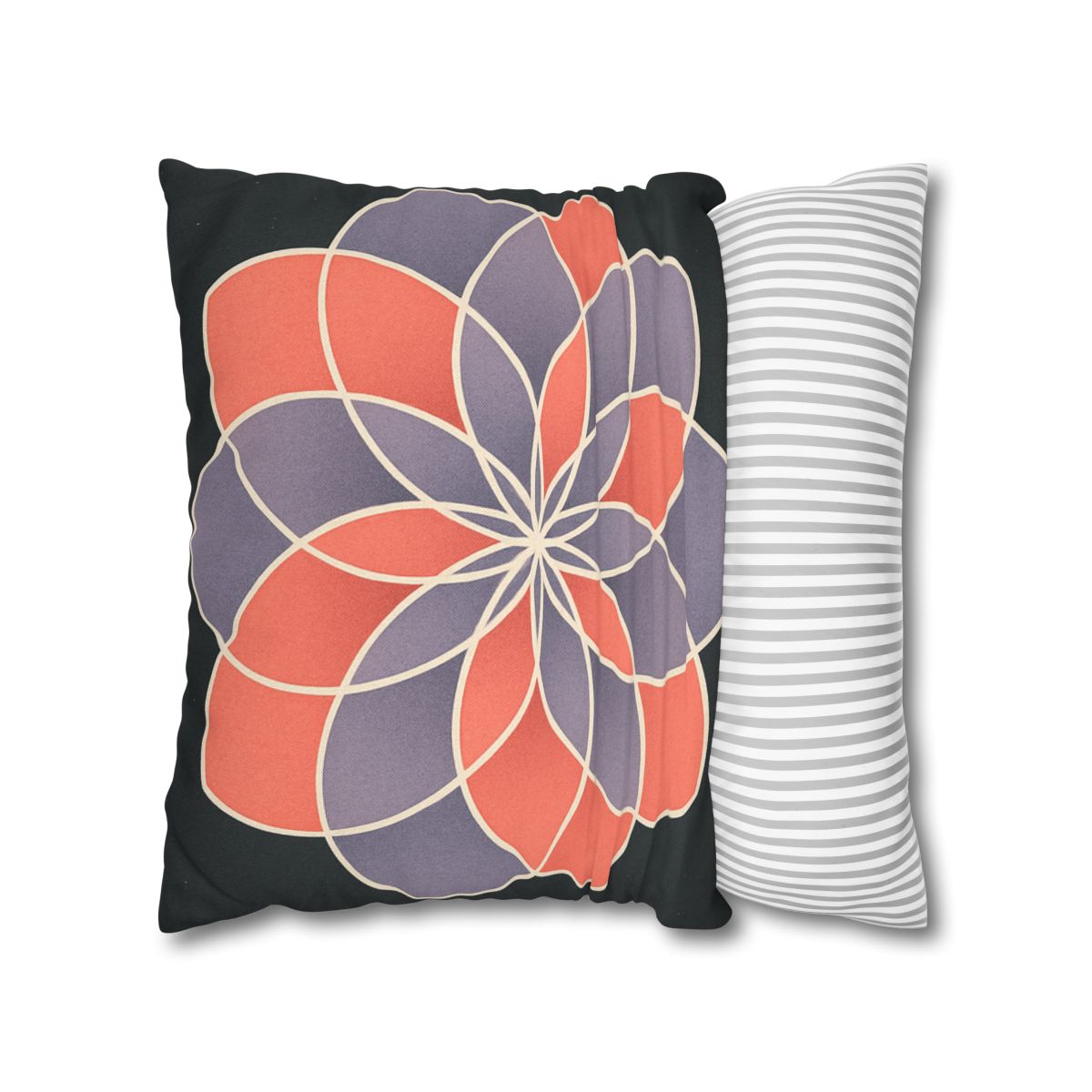 Petal Prism Overlap soft cotton pillow cases