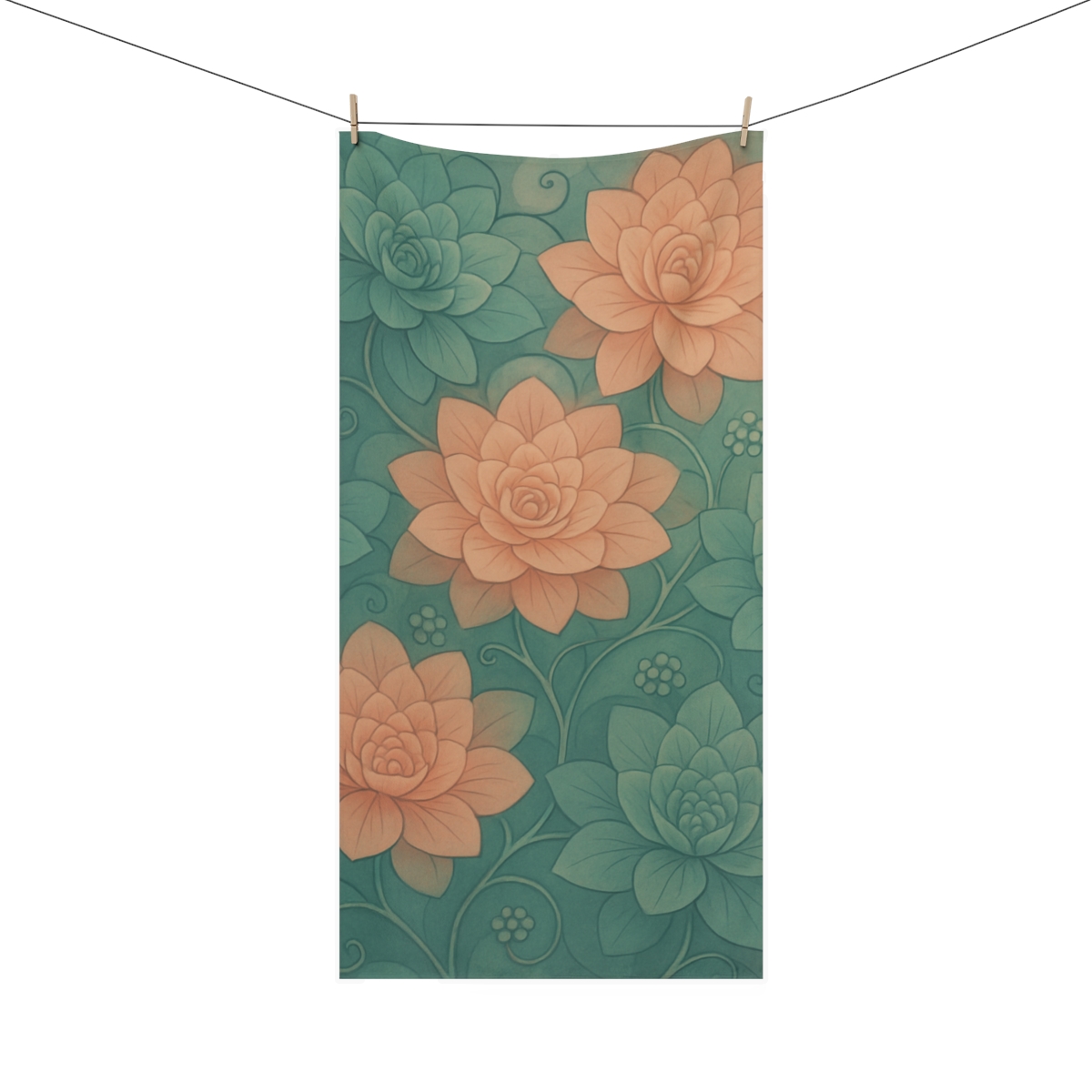 Petal Spiral Lattice custom towels