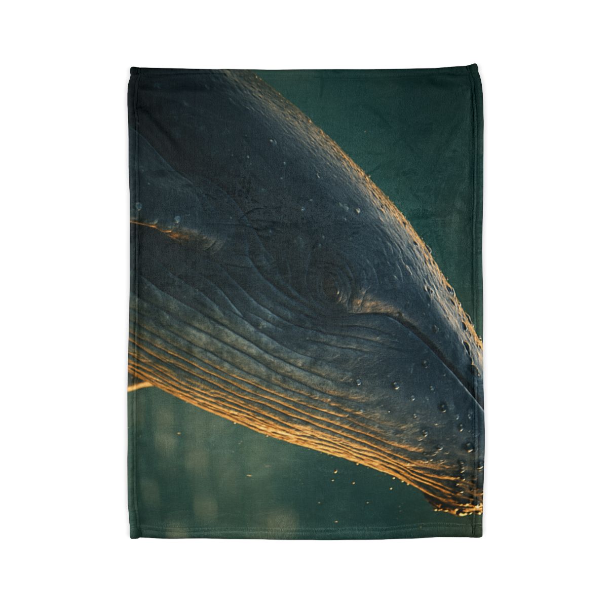 Silver Surge Humpback Whale soft fleece blankets