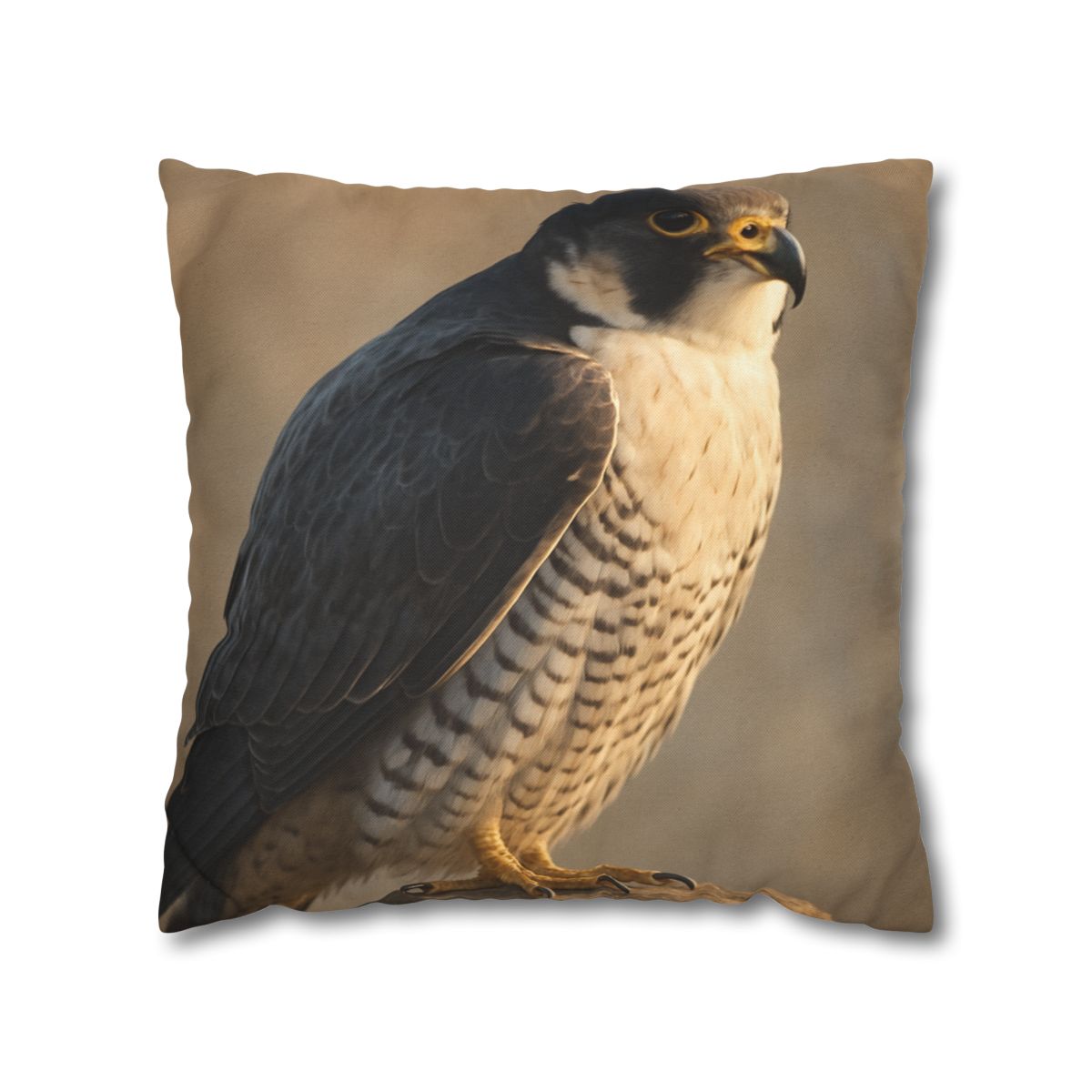 Silver Dusk Peregrine Falcon designer print pillow cases
