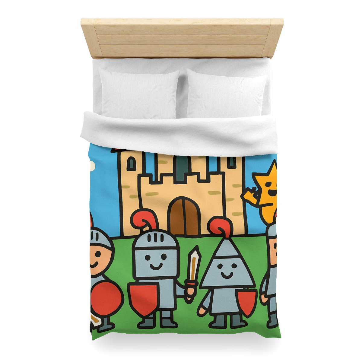 Castle Of Shape Knights soft comforter duvets