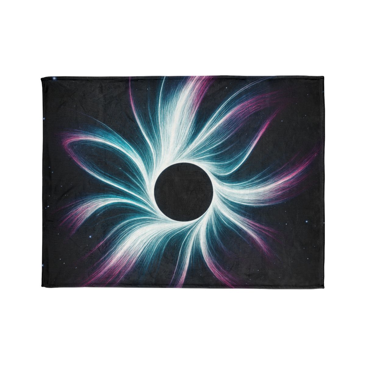 Gravitational Halo Bloom soft fleece blankets