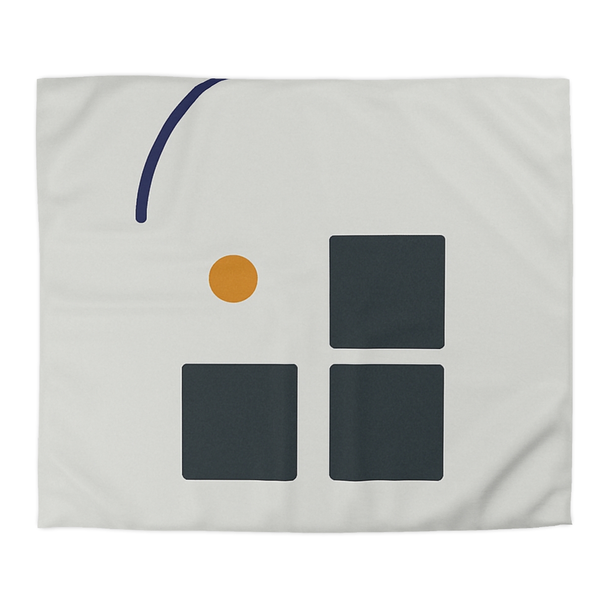 Missing Cell Grid With Offset Arc personalized bedding duvets