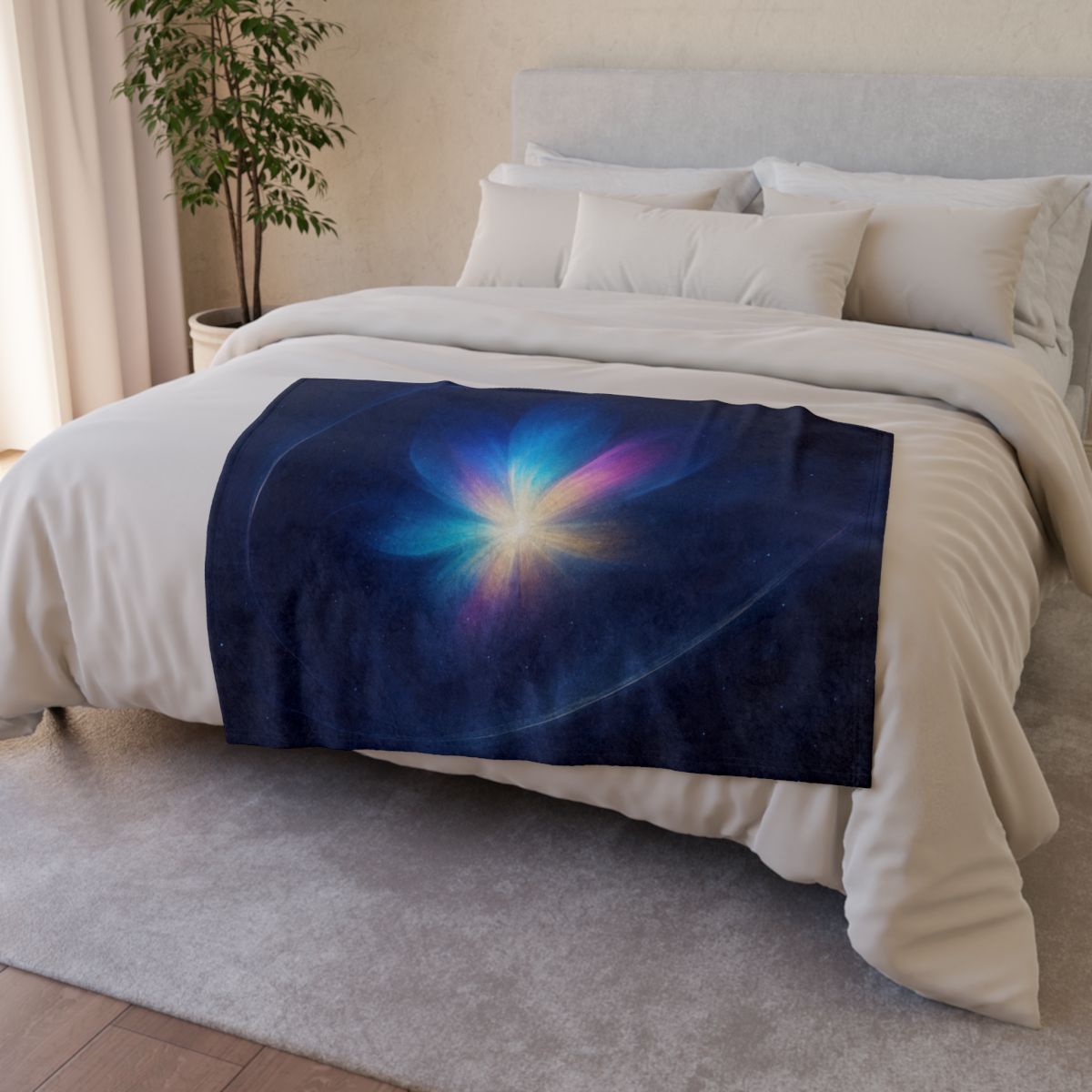 Prismatic Lensing Bloom trendy patterned blankets