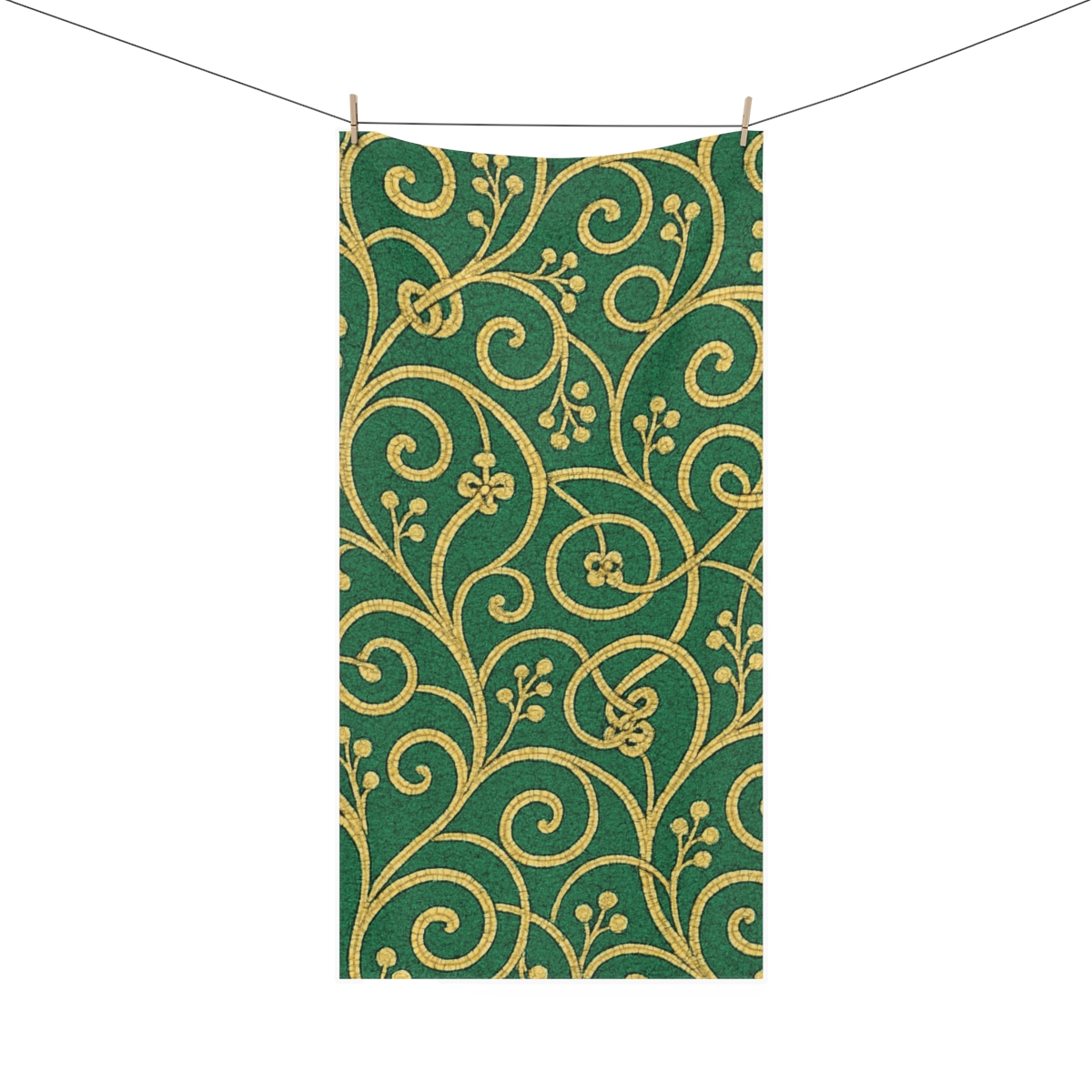 Tendril Lace Mosaic unique gift towels