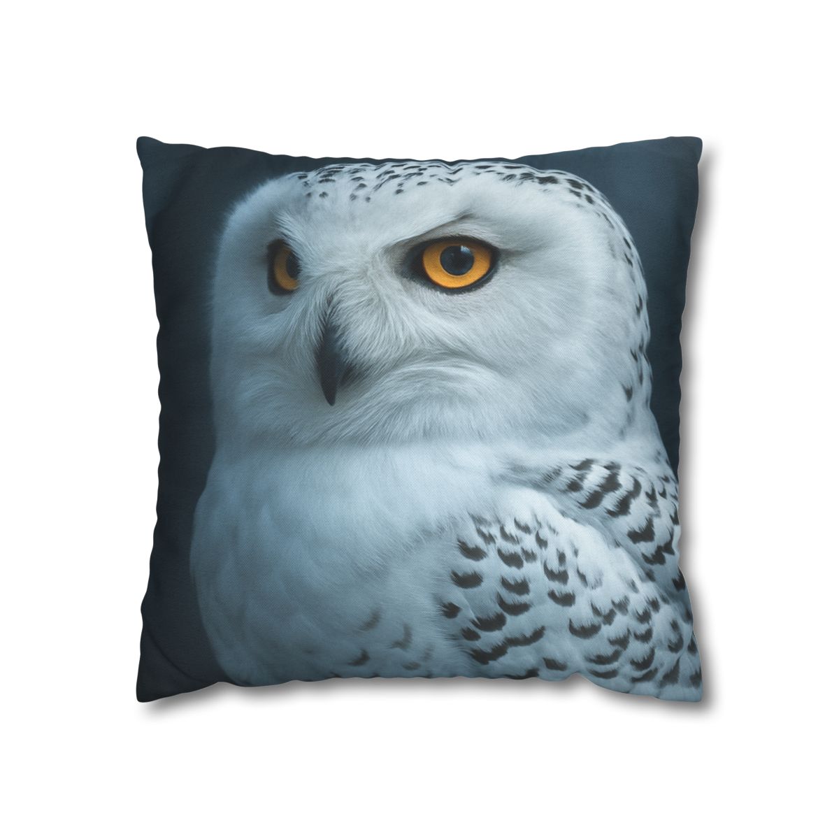 Midnight Watch Snowy Owl personalized pillow covers