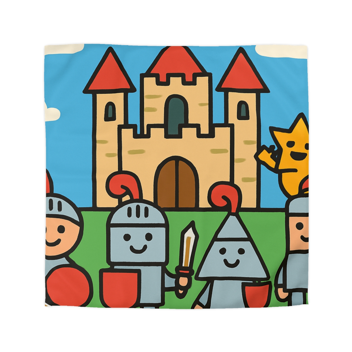 Castle Of Shape Knights soft comforter duvets